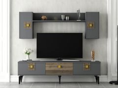 LUNA TV ÜNİTESİ ANTRASİT-CEVİZ