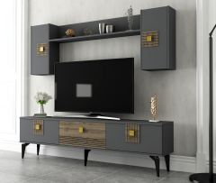 LUNA TV ÜNİTESİ ANTRASİT-CEVİZ