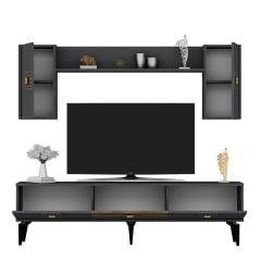 LUNA TV ÜNİTESİ ANTRASİT-CEVİZ