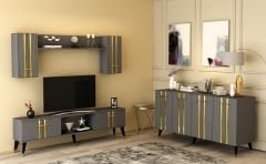 ASEL TV ÜNİTESİ ve KONSOL 2\'Lİ SALON TAKIMI