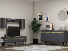 DEFNE TV ÜNİTESİ ve KONSOL 2\'Lİ SALON TAKIMI