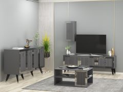 BARE TV ÜNİTESİ ANTRASİT-GÜMÜŞ
