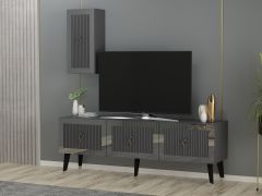 BARE TV ÜNİTESİ ANTRASİT-GÜMÜŞ